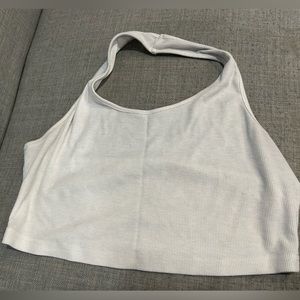 5/10 SHEIN Large White Halter Top